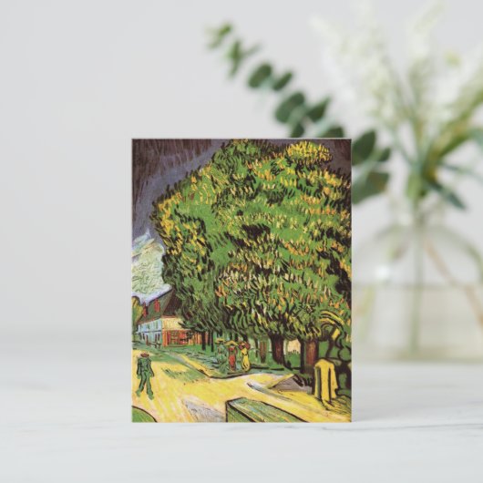 Chestnut Trees in Blossom door Vincent van Gogh (Staand voorkant)