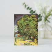 Chestnut Trees in Blossom door Vincent van Gogh Briefkaart (Staand voorkant)