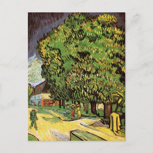 Chestnut Trees in Blossom door Vincent van Gogh Briefkaart (Voorkant)