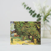Chestnut Trees in Blossom door Vincent van Gogh Briefkaart (Staand voorkant)