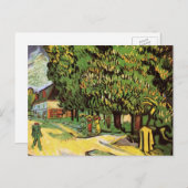 Chestnut Trees in Blossom door Vincent van Gogh Briefkaart (Voorkant / Achterkant)