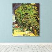 Chestnut Trees in Blossom door Vincent van Gogh Canvas Afdruk (Insitu (Houten vloer))