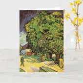 Chestnut Trees in Blossom door Vincent van Gogh Kaart (Gele Bloem)
