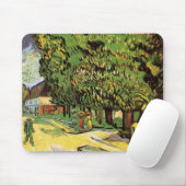 Chestnut Trees in Blossom door Vincent van Gogh Muismat (Met muis)