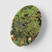 Chestnut Trees in Blossom door Vincent van Gogh Ronde Klok (Hoek)