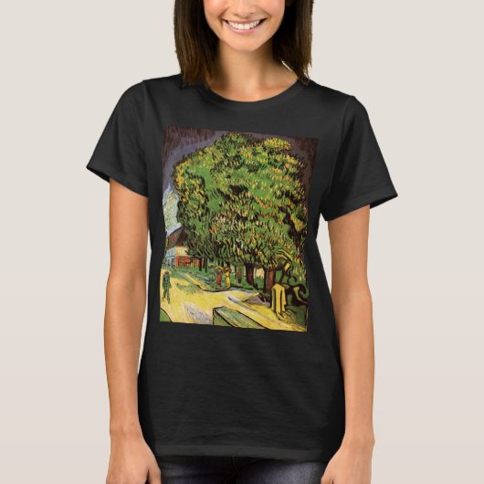 Chestnut Trees in Blossom door Vincent van Gogh T-shirt (Voorkant)