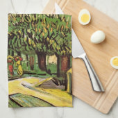 Chestnut Trees in Blossom door Vincent van Gogh Theedoek (Quarter Fold)