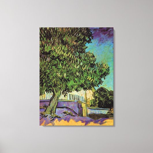 Chestnut Trees in Blossom, Vincent van Gogh. Canvas Afdruk (Voorkant)