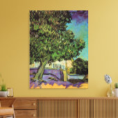 Chestnut Trees in Blossom, Vincent van Gogh. Canvas Afdruk (Insitu (Woonkamer))