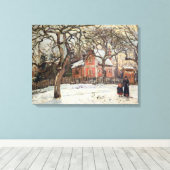 Chestnut Trees te Louveciennes, c.1871-2 Canvas Afdruk (Insitu (Houten vloer))