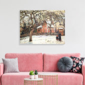 Chestnut Trees te Louveciennes, c.1871-2 Canvas Afdruk (Insitu (Woonkamer))