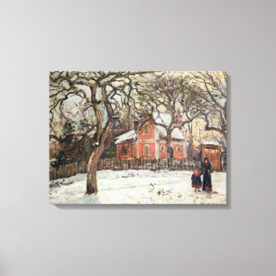 Chestnut Trees te Louveciennes, c.1871-2 Canvas Afdruk