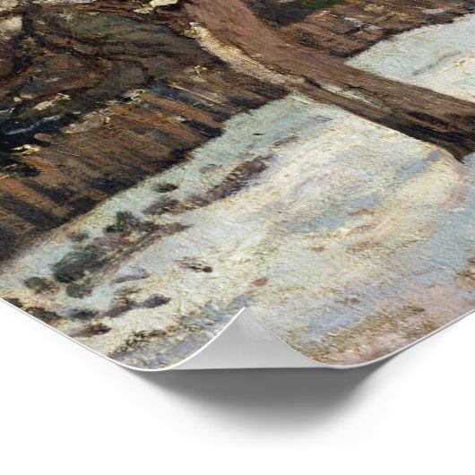 Chestnut Trees te Louveciennes, c.1871-2 Poster (Hoek)