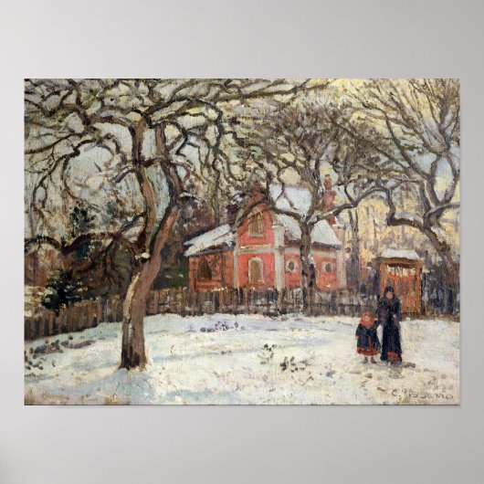 Chestnut Trees te Louveciennes, c.1871-2 Poster (Voorkant)