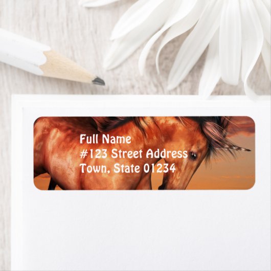 Chestnut Unicorn Mailing Labels (Insitu)