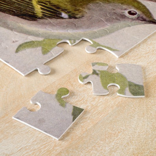 Chestnut Warbler van Louis Agassiz Fuertes Legpuzzel (Zijkant)