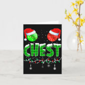 Chestnuts Matching Family Funny Chest Nuts Christm Kaart (Gele Bloem)
