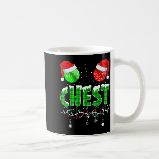 Chestnuts Matching Family Funny Chest Nuts Christm Koffiemok (Rechts)