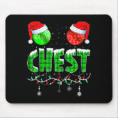 Chestnuts Matching Family Funny Chest Nuts Christm Muismat (Voorkant)