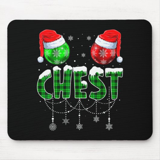 Chestnuts Matching Family Funny Chest Nuts Christm Muismat (Voorkant)