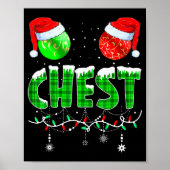 Chestnuts Matching Family Funny Chest Nuts Christm Poster (Voorkant)
