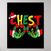 Chestnuts Matching Family Funny Chest Nuts Christm Poster (Voorkant)