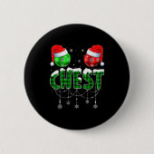 Chestnuts Matching Family Funny Chest Nuts Christm Ronde Button 5,7 Cm (Voorkant)