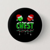 Chestnuts Matching Family Funny Chest Nuts Christm Ronde Button 5,7 Cm (Voorkant)