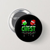 Chestnuts Matching Family Funny Chest Nuts Christm Ronde Button 5,7 Cm (Voorkant /achterkant)