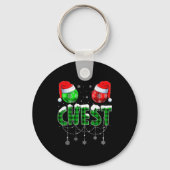 Chestnuts Matching Family Funny Chest Nuts Christm Sleutelhanger (Voorkant)