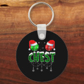 Chestnuts Matching Family Funny Chest Nuts Christm Sleutelhanger (Voorkant)