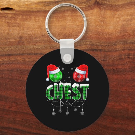 Chestnuts Matching Family Funny Chest Nuts Christm Sleutelhanger (Voorkant)