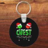 Chestnuts Matching Family Funny Chest Nuts Christm Sleutelhanger (Voorkant)