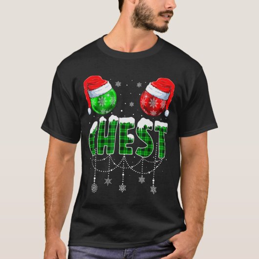 Chestnuts Matching Family Funny Chest Nuts Christm T-shirt (Voorkant)