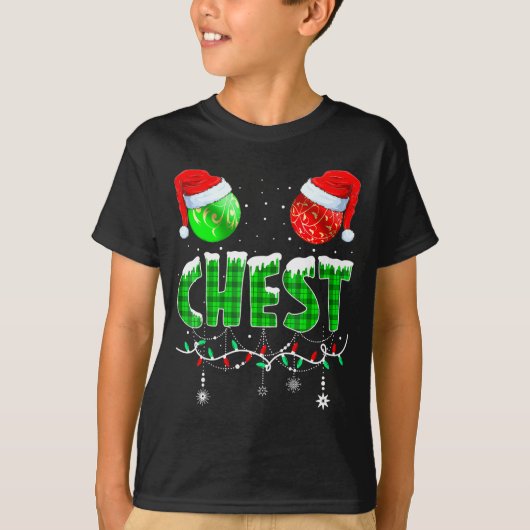 Chestnuts Matching Family Funny Chest Nuts Christm T-shirt (Voorkant)