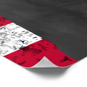 Chesty Puller en de Amerikaanse vlag Poster (Hoek)