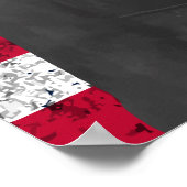 Chesty Puller en de Amerikaanse vlag Poster (Hoek)