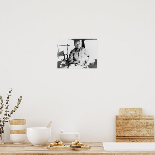 Chesty Puller On Guadalcanal - WW2 1942 Poster (Keuken)