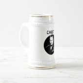 Chesty Puller — zwart en wit Bierpul (Voorkant links)