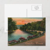  Chetek River Wisconsin Briefkaart (Voorkant / Achterkant)