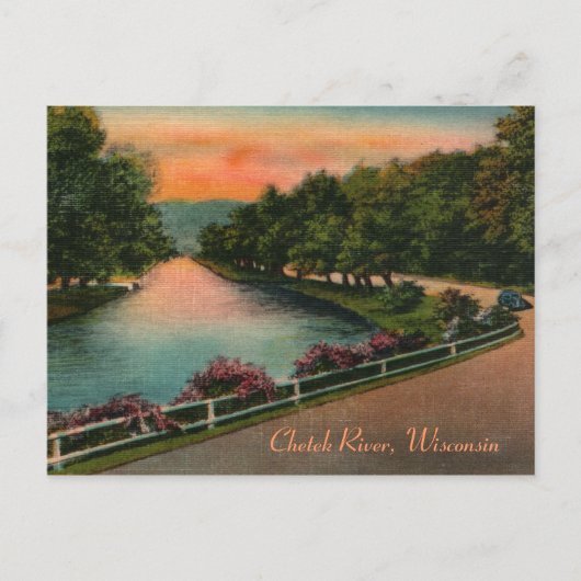  Chetek River Wisconsin Briefkaart (Voorkant)