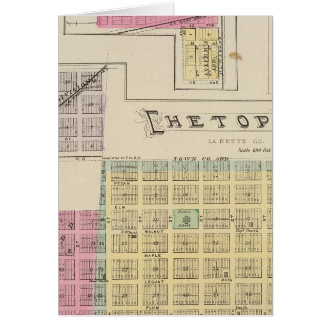 Chetopa, Dennis, Piqua, Labette City, Kansas (Voorkant)