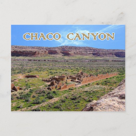 Chetro Ketl in Chaco Canyon, New Mexico Briefkaart (Voorkant)