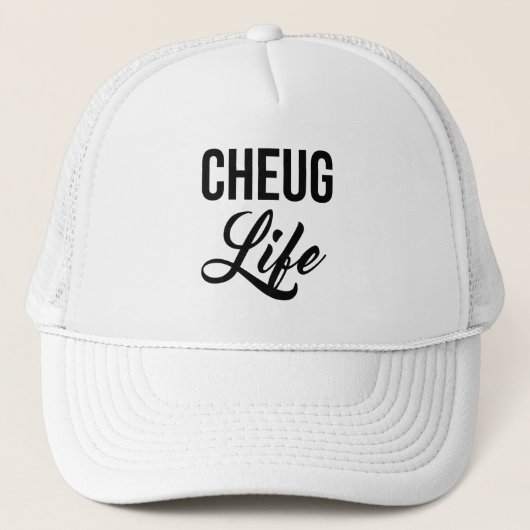 Cheug Life Funny Cheugy Millennial Trucker Pet (Voorkant)