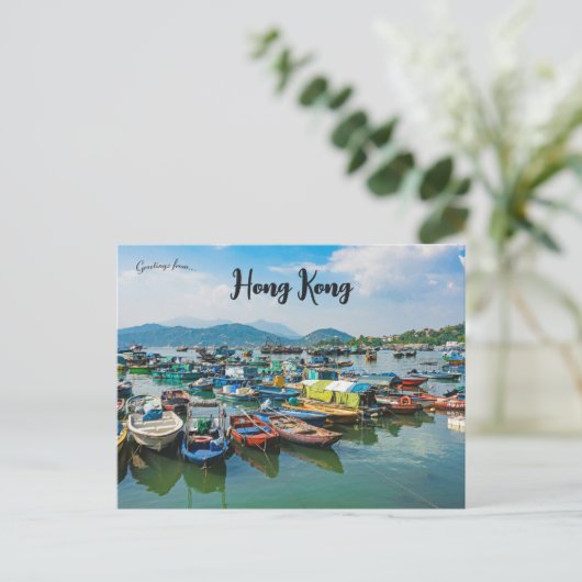 Cheung Chau Hong Kong Briefkaart (Staand voorkant)