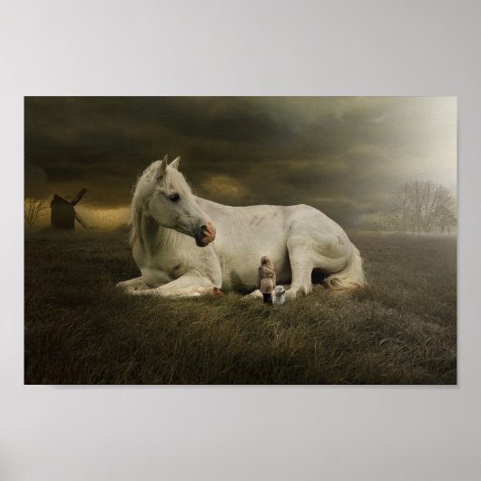 Cheval et enfant poster (Voorkant)