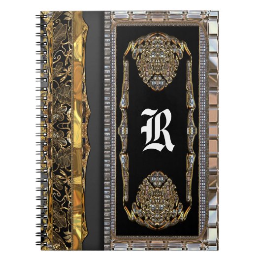 Cheveen French Baroque Monogram Notitieboek (Voorkant)