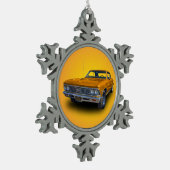 CHEVELLE 1966 TIN SNEEUWVLOK ORNAMENT (Links)