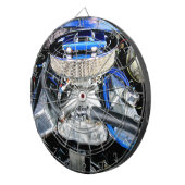 Chevelle Blue 1965 Dartbord (Voorkant Rechts)