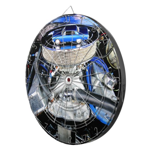 Chevelle Blue 1965 Dartbord (Voorkant Rechts)